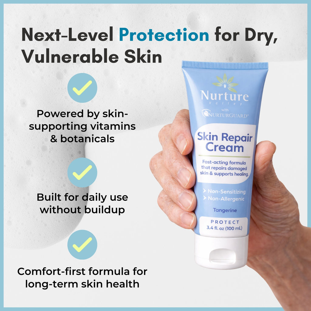 Skin Repair Cream for Dry, Cracked Hands, Feet & Elbows