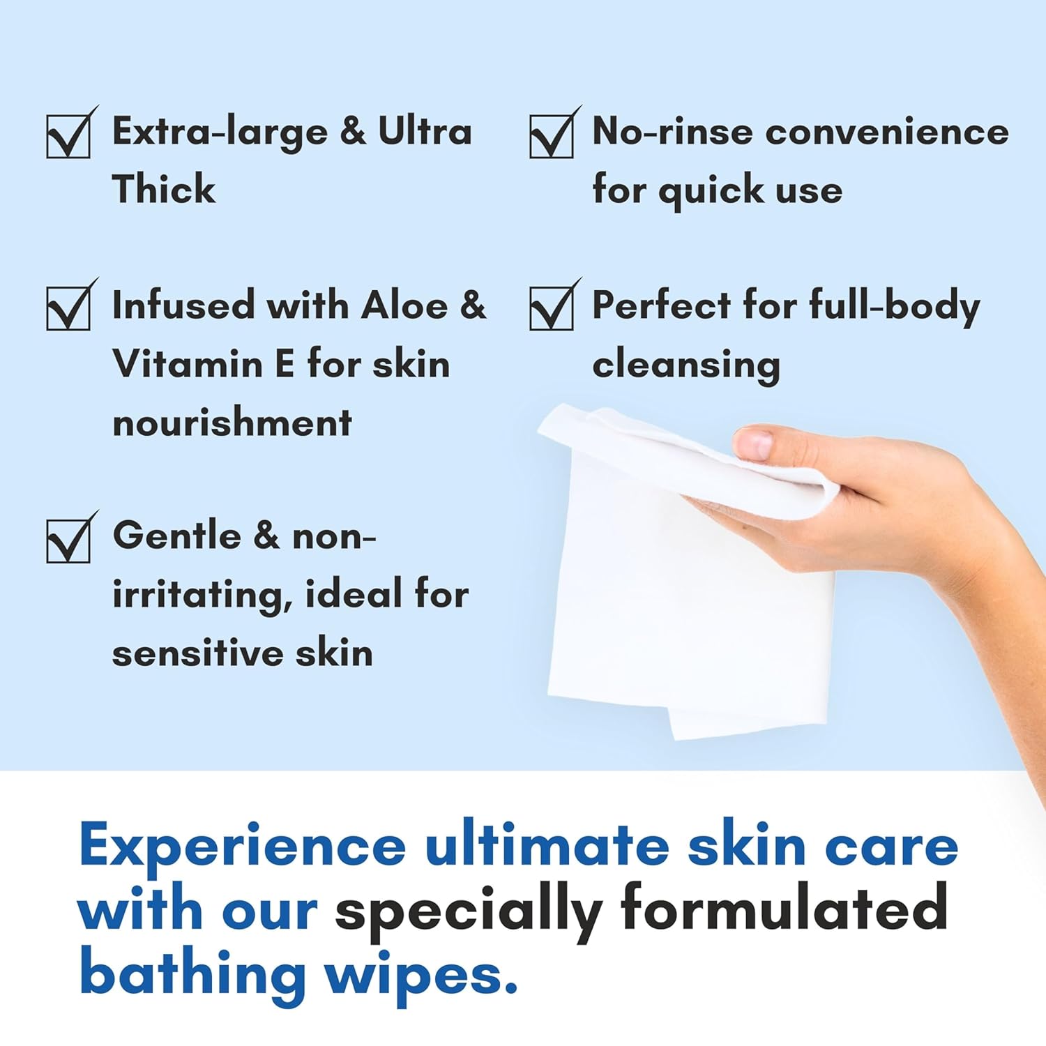 Individual Bathing Wipes
