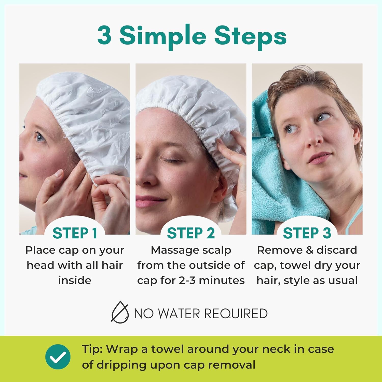 Rinse Free Shampoo Cap (Case of 24)
